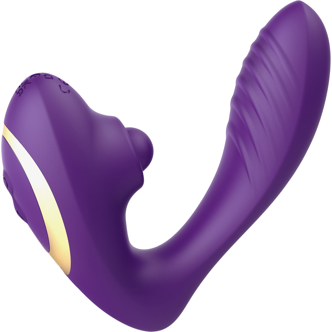 Tracy's Dog OG Pop Silicone Dual Stim G-Spot Vibrator With Clitoral Tapper & Remote - Purple