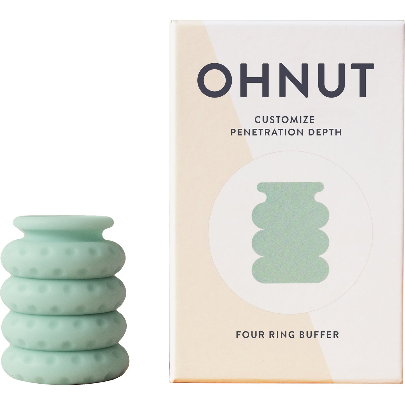 Ohnut Intimate Wearable Penetration Buffer, Set Of Four Body Safe Rings