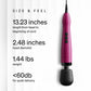 DOXY ORIGINAL PLUG-IN Powerful Massage Wand - Measurements