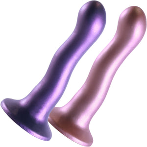 Ouch! 7" Ultra Soft Silicone Curvy G-Spot Dildo