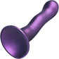 Ouch! 7" Ultra Soft Silicone Curvy G-Spot Dildo - Metallic Purple