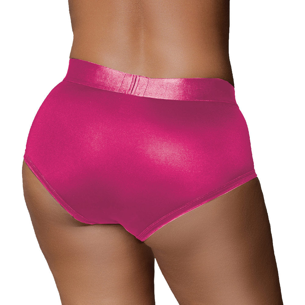 Ouch! Vibrating Strap-On Brief - Package Front - Pink