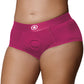 Ouch! Vibrating Strap-On Brief - Pink