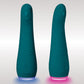 OVO Phoebe Rechargeable Silicone G-Spot Vibrator With LED Base - Dark Teal