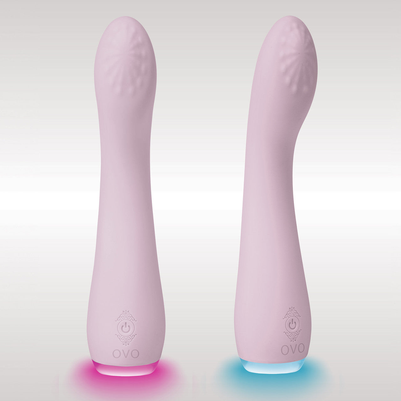 OVO Ciana Rechargeable Silicone G-Spot Vibrator With LED Base - Pink OVO Ciana Rechargeable Silicone G-Spot Vibrator With LED Base - Pink