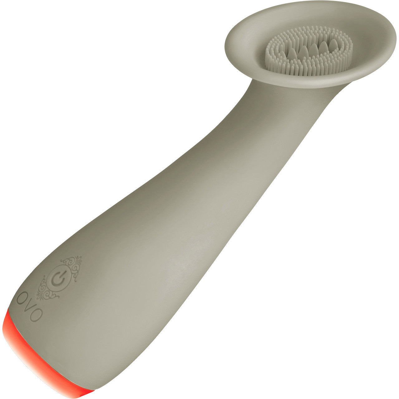 OVO Alina Rechargeable Silicone Clitoral Vibrator With Textured Head & LED Base - Gray