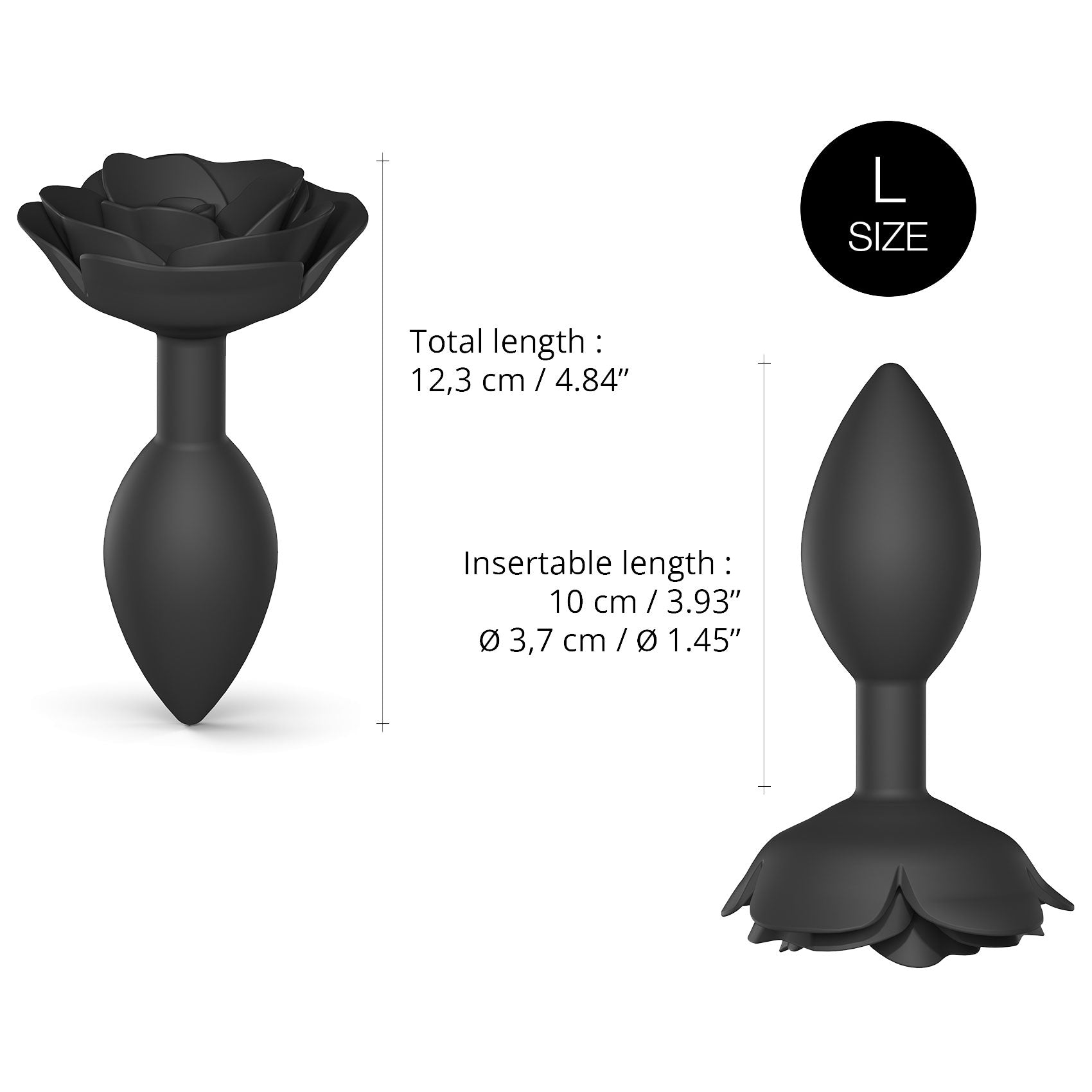 Open Roses Silicone Butt Plug By Love To Love - Large