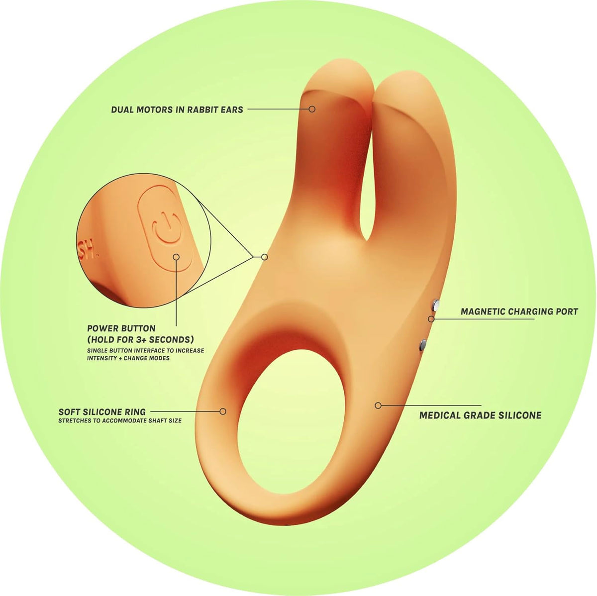 VUSH Orb Couples Vibrating Pleasure Ring