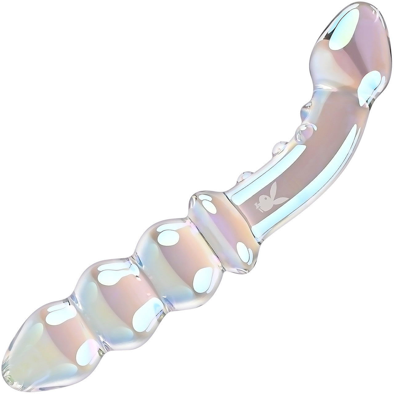 Playboy Pleasure Jewels Double G-Spot Glass Dildo