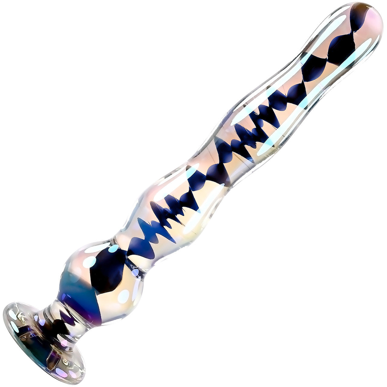 Playboy Pleasure Jewels Wand Glass Dildo