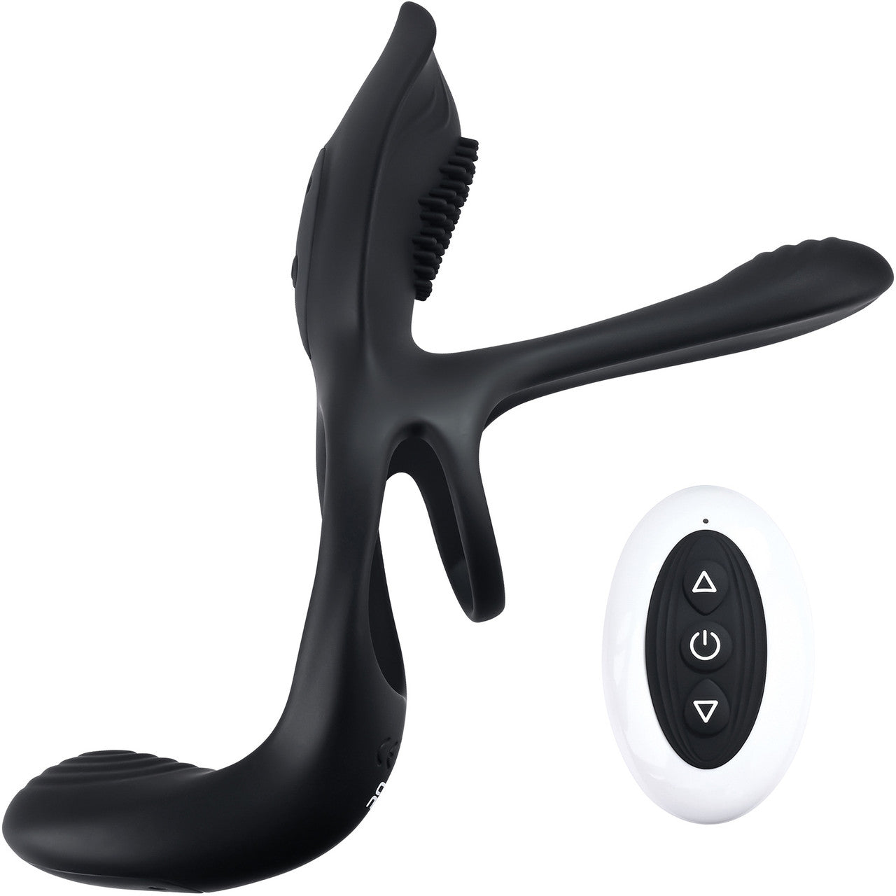 Playboy Pleasure The 3 Way Rechargeable Silicone Multi-Stimulating Cock Ring With Remote