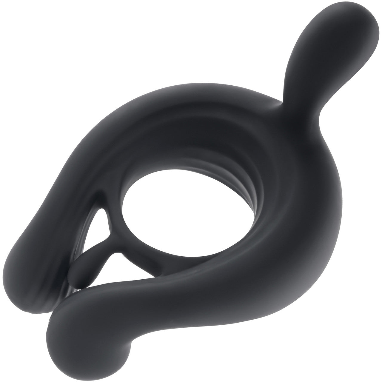 Playboy Pleasure Triple Play Rechargeable Silicone Vibrating Cock Ring With Remote