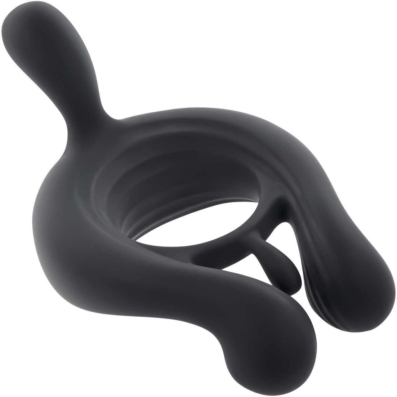 Playboy Pleasure Triple Play Rechargeable Silicone Vibrating Cock Ring With Remote