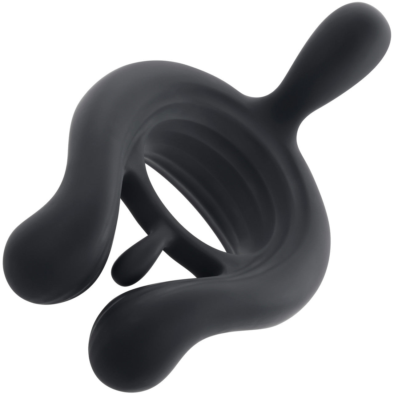 Playboy Pleasure Triple Play Rechargeable Silicone Vibrating Cock Ring With Remote