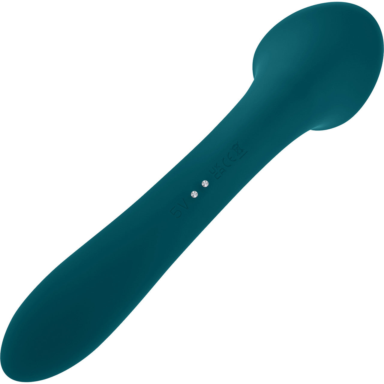 Playboy Pleasure True Indulgence Rechargeable Silicone Double Ended Tongue Stroking Vibrator - Teal