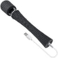 Playboy Pleasure Royal Rechargeable Silicone Vibrating Massage Wand - Black