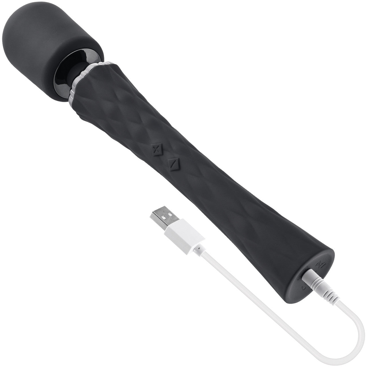 Playboy Pleasure Royal Rechargeable Silicone Vibrating Massage Wand - Playboy Pleasure Royal Rechargeable Silicone Vibrating Massage Wand -