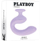 Playboy Pleasure Rev Me Up Rechargeable Waterproof Silicone Dual Stimulation Vibrator - Purple