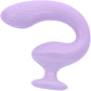 Playboy Pleasure Rev Me Up Rechargeable Waterproof Silicone Dual Stimulation Vibrator - Purple