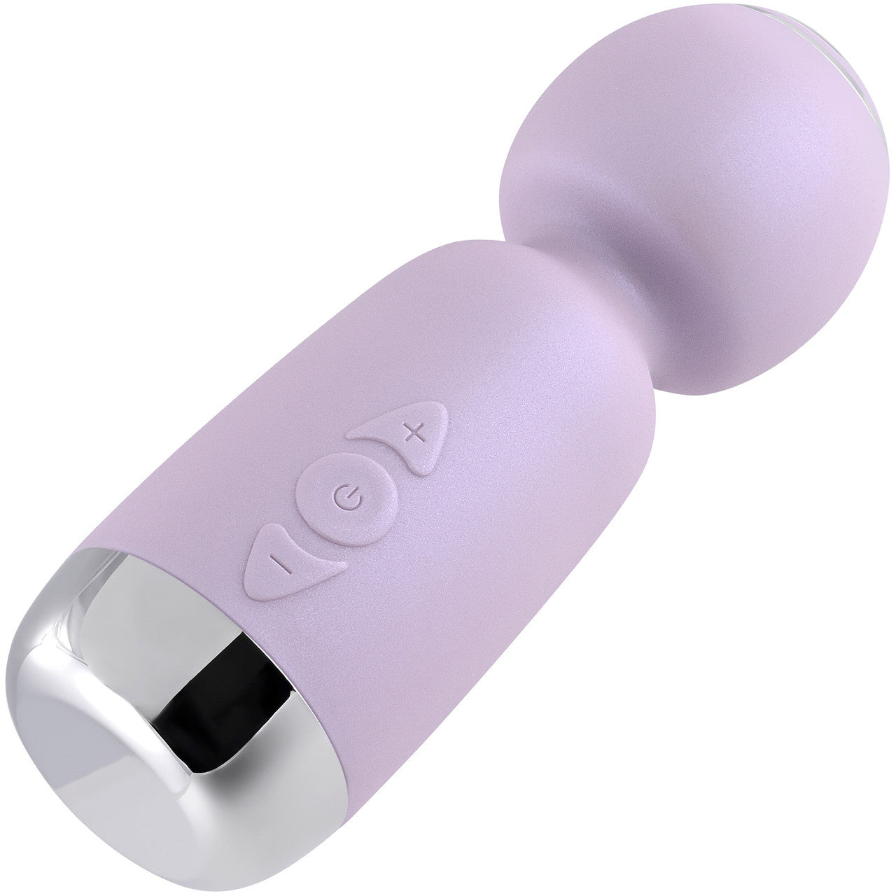 Playboy Pleasure Royal Rechargeable Silicone Vibrating Mini Massage Wand - Lavender