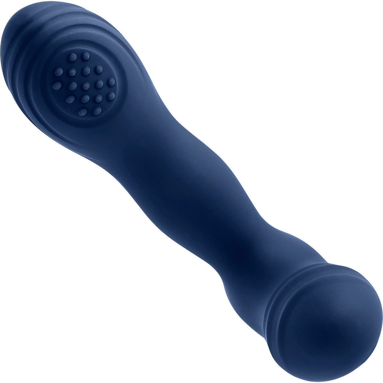 Playboy Pleasure Pleaser Silicone Rechargeable Vibrating Prostate Massager With Remote - Blue