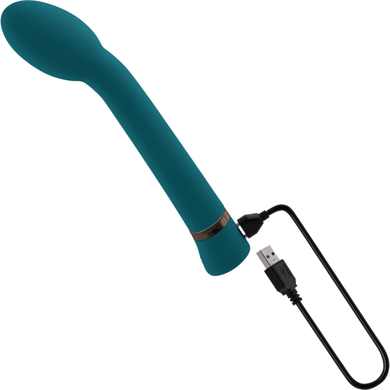 Playboy Pleasure On The Spot Silicone Rechargeable G-Spot Vibrator - Teal