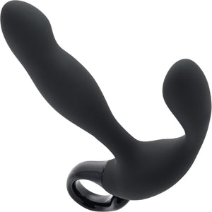 Playboy Pleasure Come Hither Silicone Rechargeable Vibrating Prostate Massager With Remote - Black