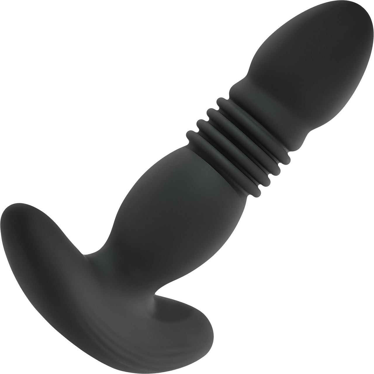 Playboy Pleasure Trust The Thrust Rechargeable Silicone Thrusting Anal Plug With Remote - Black