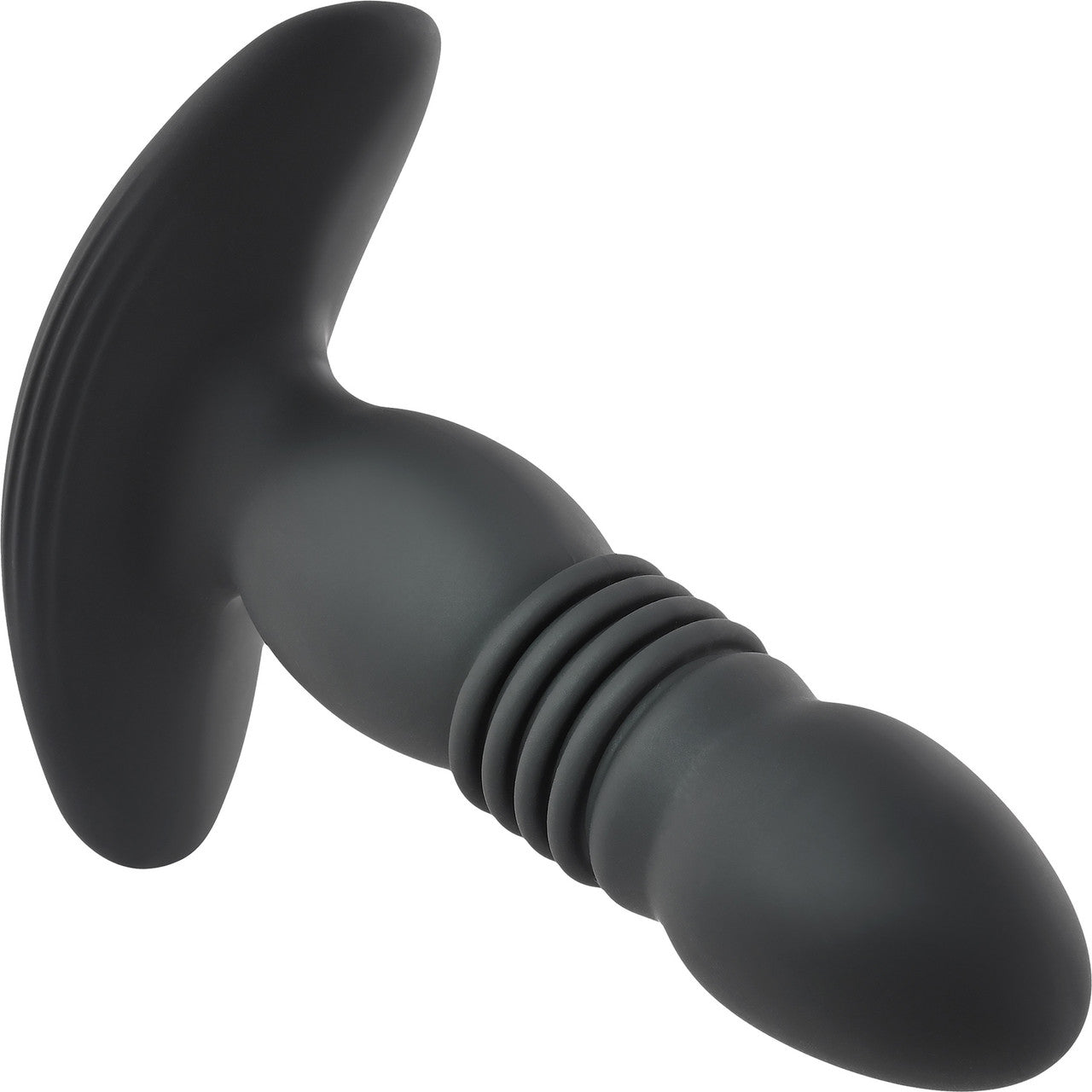 Playboy Pleasure Trust The Thrust Rechargeable Silicone Thrusting Anal Plug With Remote - Black