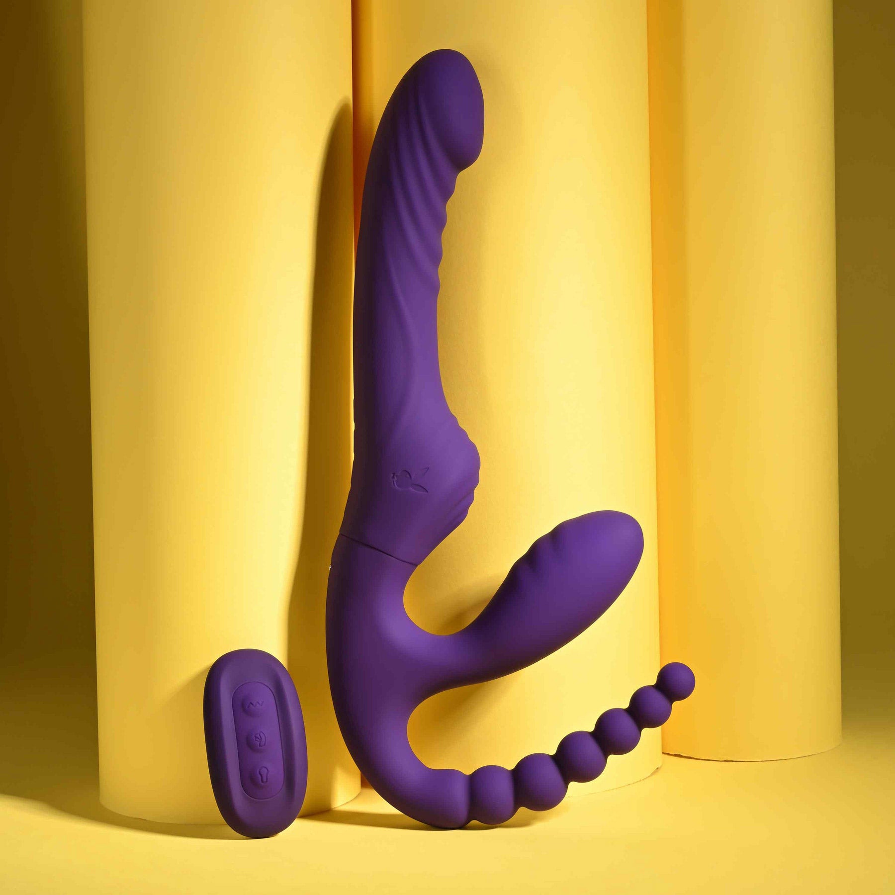 Playboy Pleasure Hug It Out Silicone Inflatable Triple Stimulation Vibrator With Remote