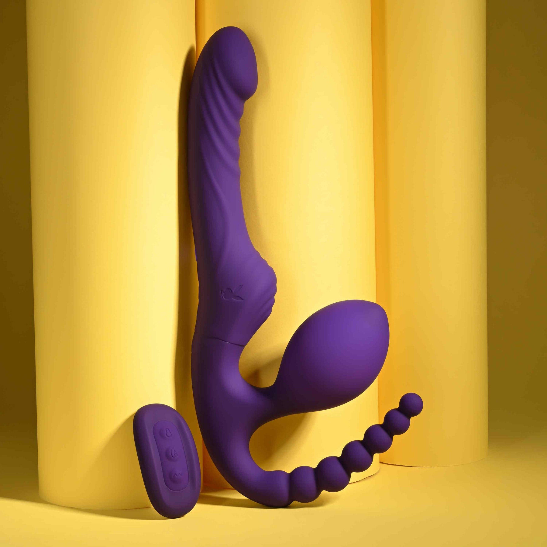 Playboy Pleasure Hug It Out Silicone Inflatable Triple Stimulation Vibrator With Remote