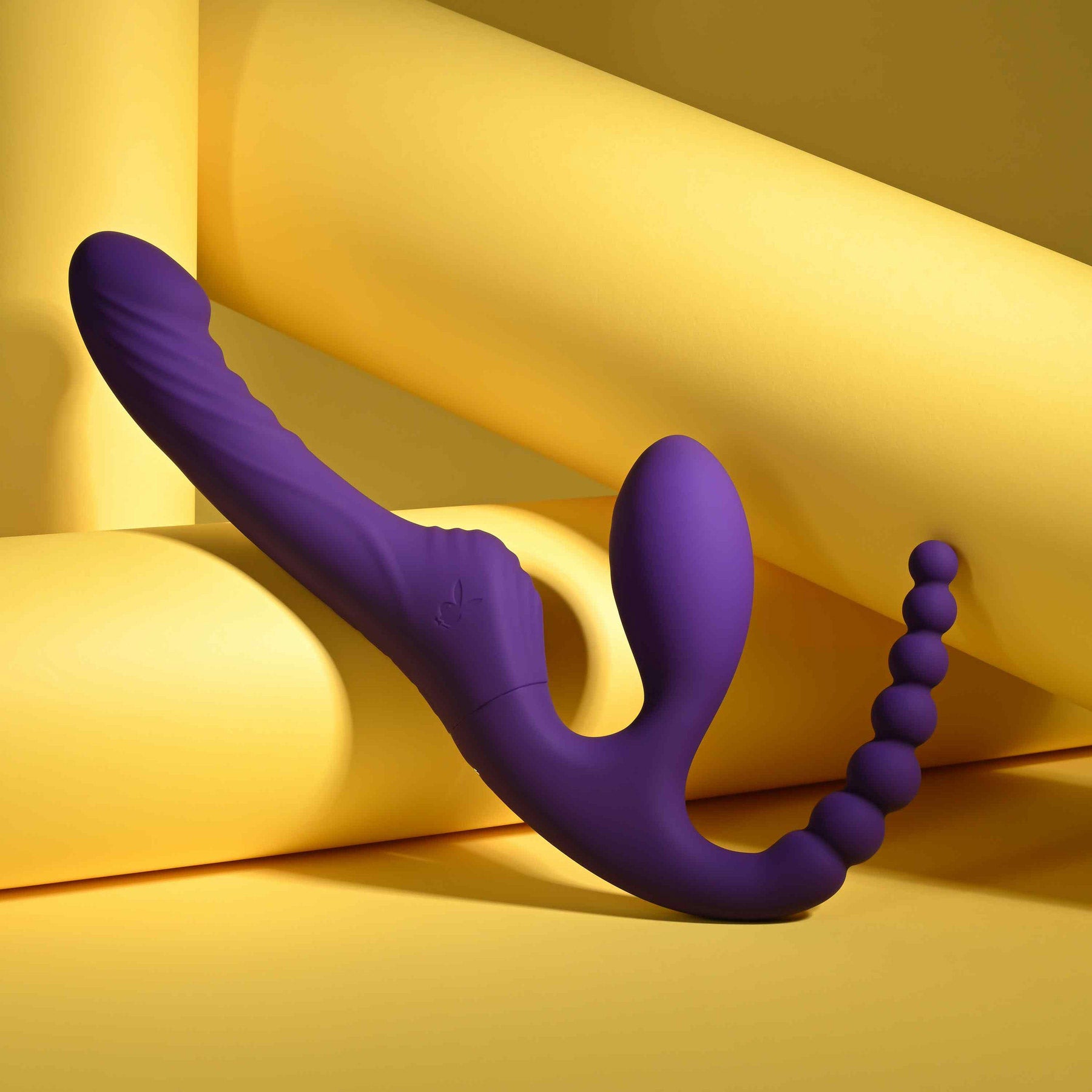 Playboy Pleasure Hug It Out Silicone Inflatable Triple Stimulation Vibrator With Remote