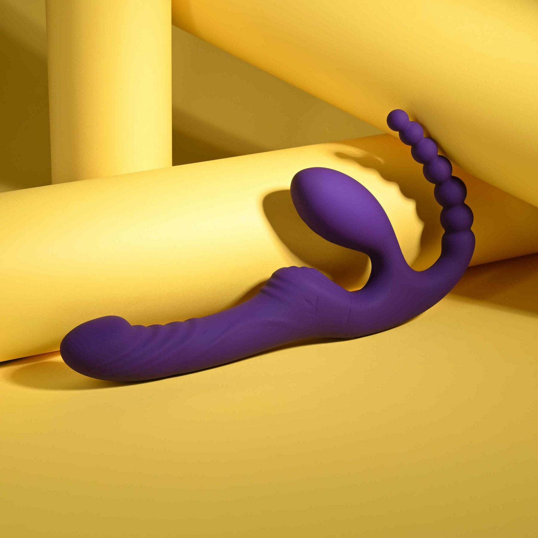 Playboy Pleasure Hug It Out Silicone Inflatable Triple Stimulation Vibrator With Remote