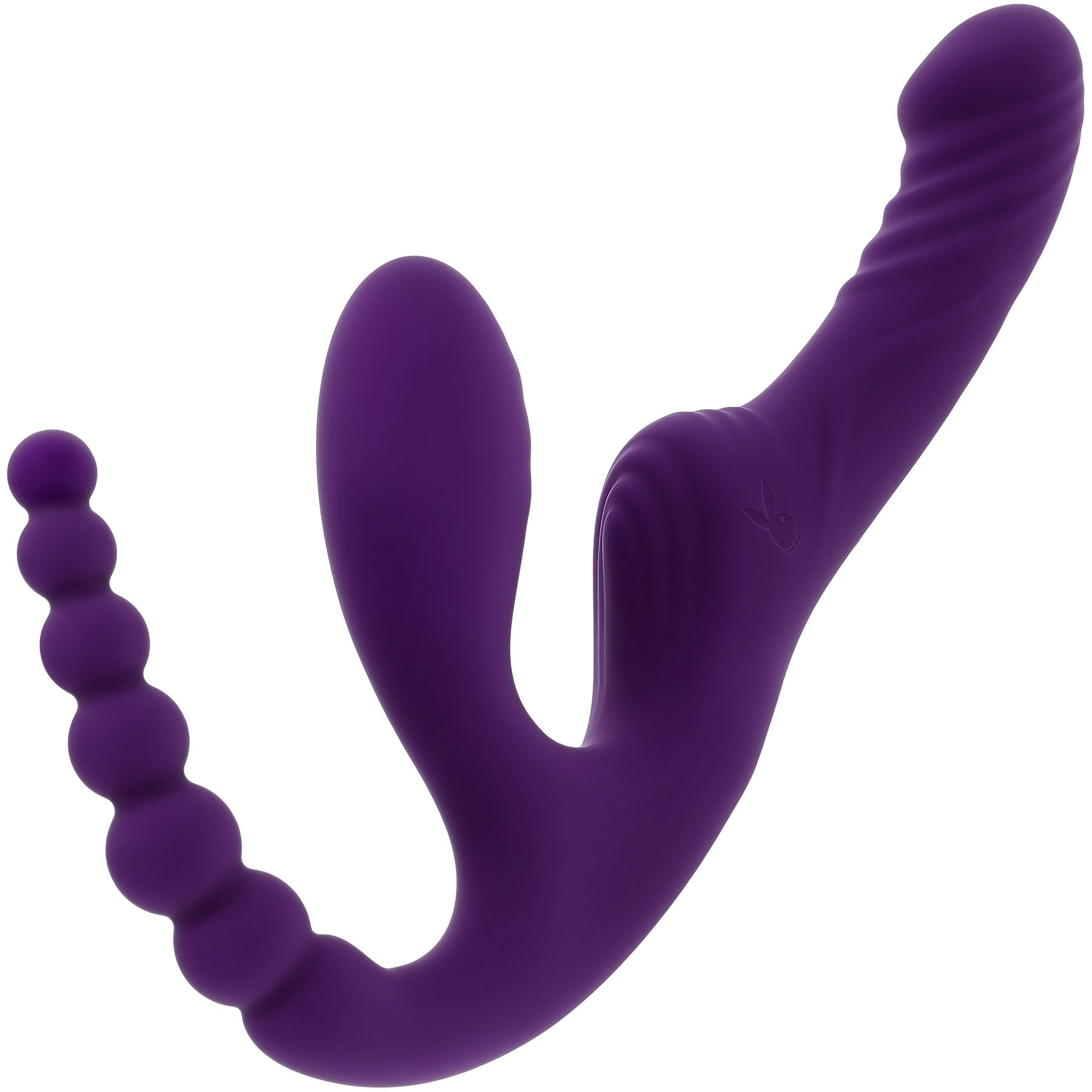 Playboy Pleasure Hug It Out Silicone Inflatable Triple Stimulation Vibrator With Remote