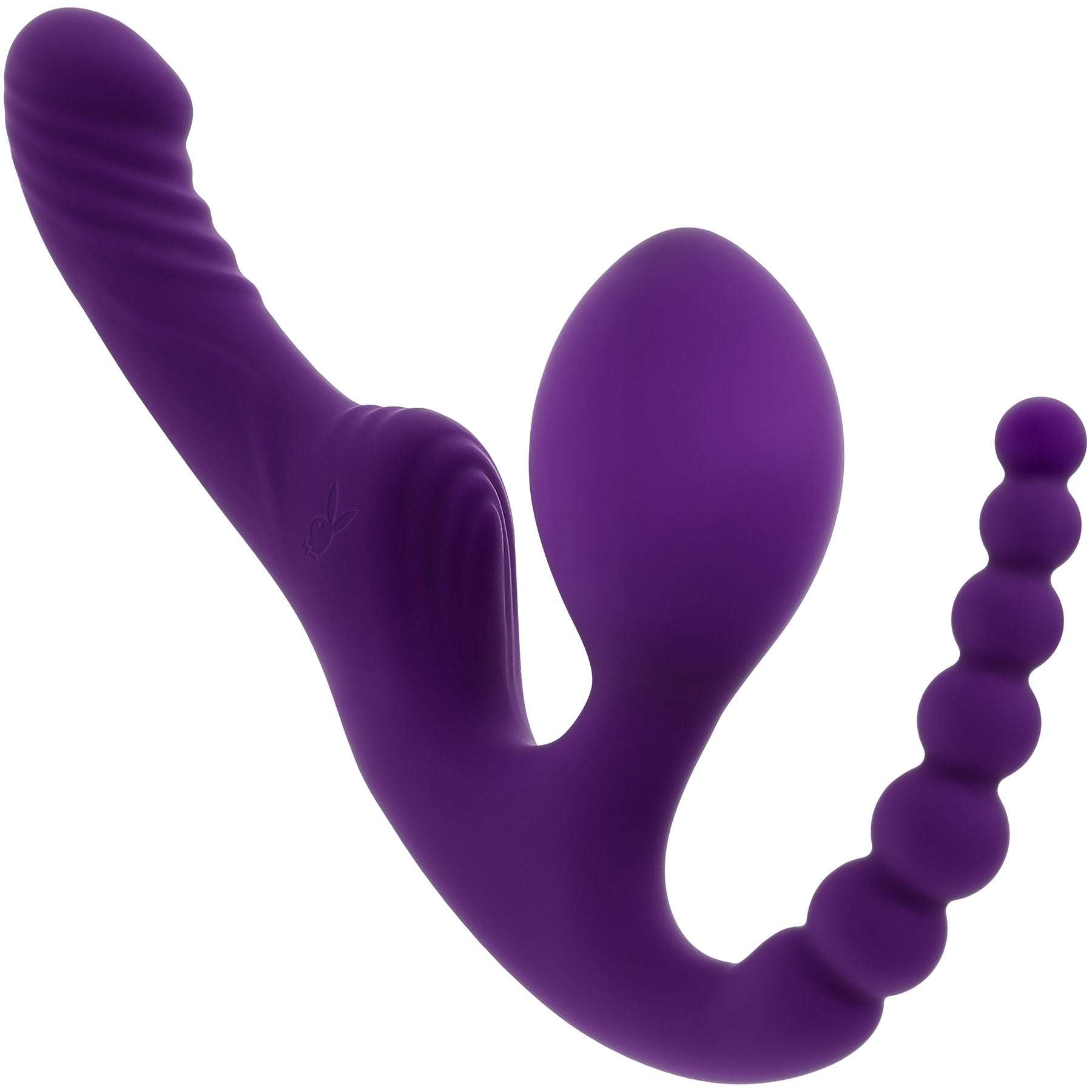Playboy Pleasure Hug It Out Silicone Inflatable Triple Stimulation Vibrator With Remote
