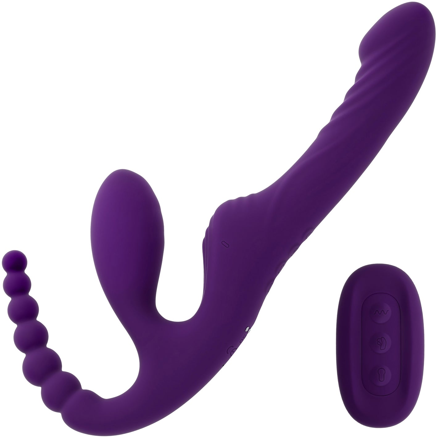 Playboy Pleasure Hug It Out Silicone Inflatable Triple Stimulation Vibrator With Remote