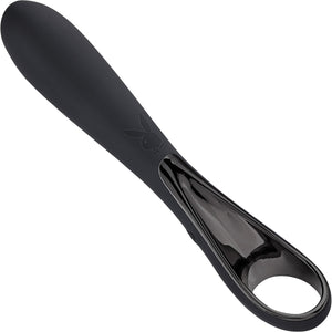 Playboy Pleasure Ollo Rechargeable Waterproof Silicone Mini Vibrator - Black