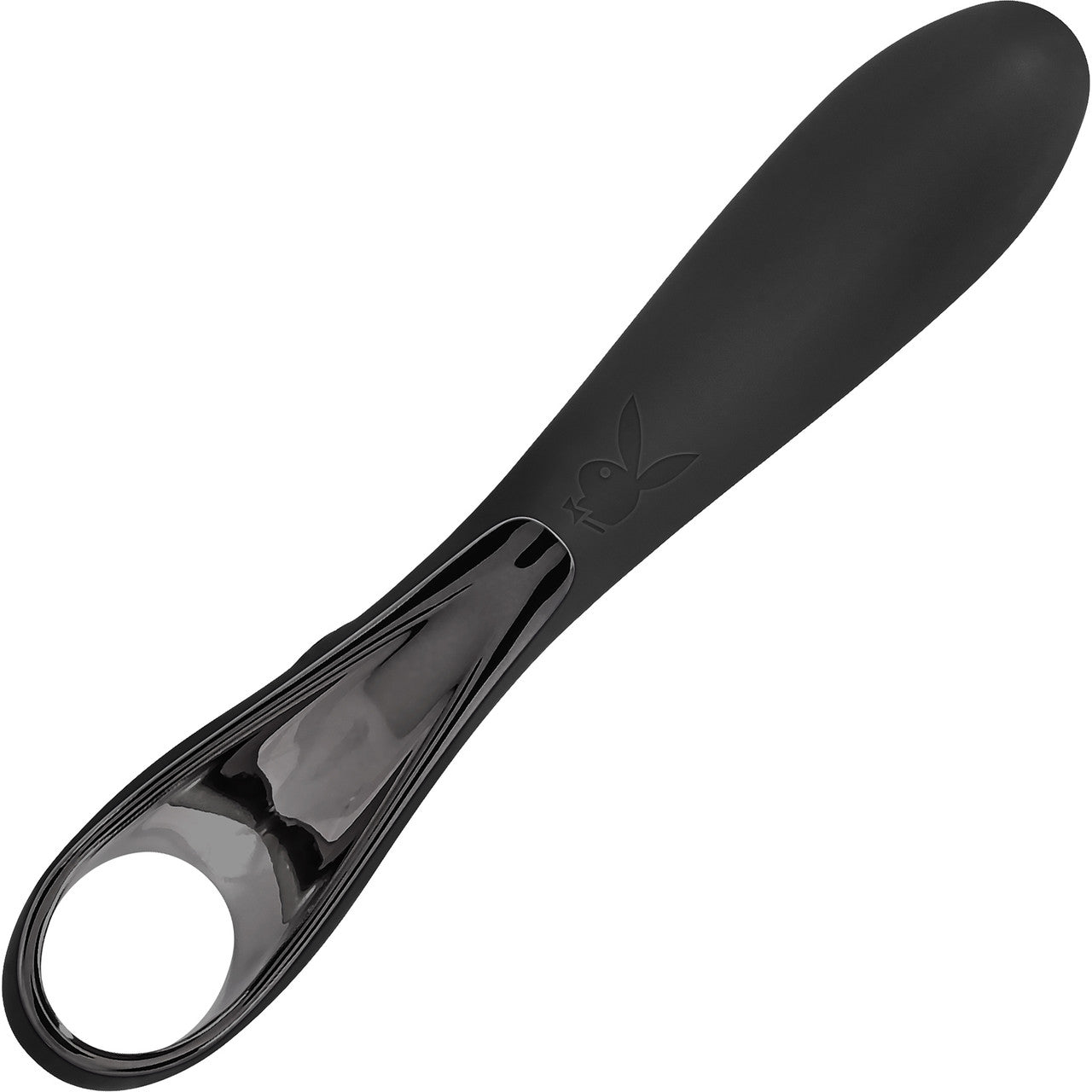 Playboy Pleasure Ollo Rechargeable Waterproof Silicone Mini Vibrator - Black