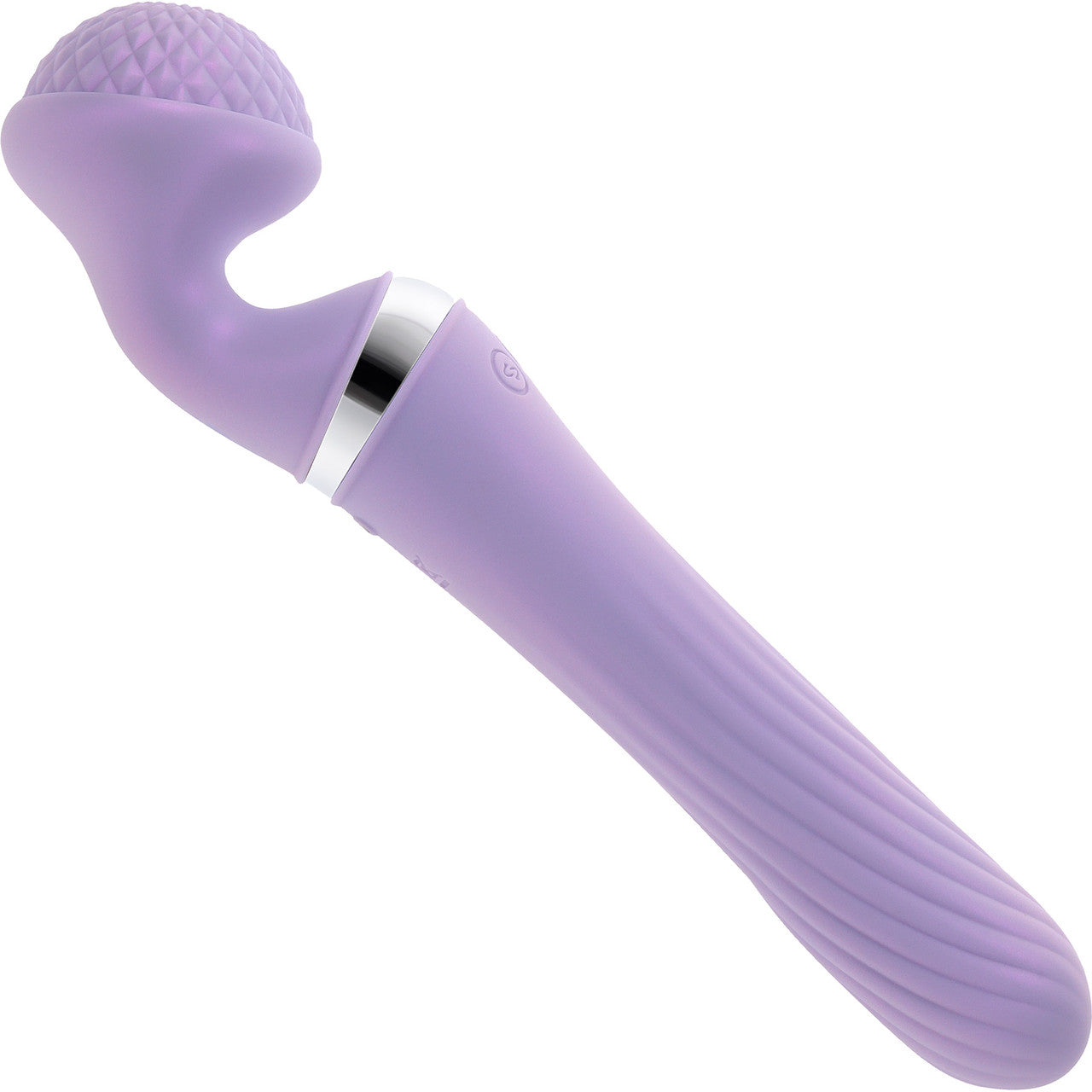 Playboy Pleasure Vibrato Rechargeable Waterproof Silicone Dual-Ended Vibrating Wand - Purple