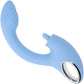 Playboy Pleasure Sapphire Sky Rechargeable Silicone Double-Tongued Rabbit Vibrator
