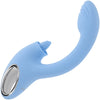Playboy Pleasure Sapphire Sky Rechargeable Silicone Double-Tongued Rabbit Vibrator