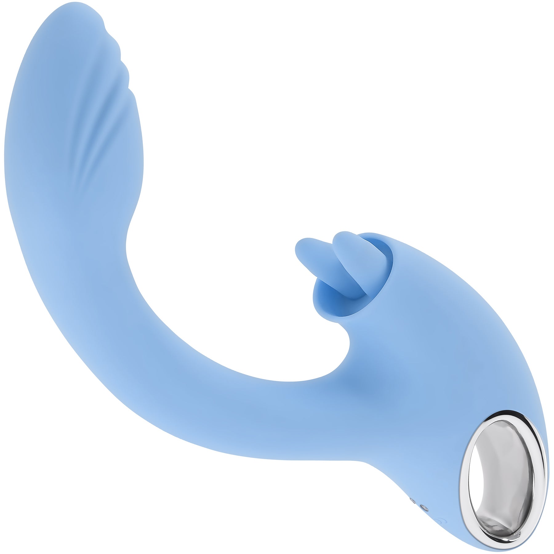 Playboy Pleasure Sapphire Sky Rechargeable Silicone Double-Tongued Rabbit Vibrator