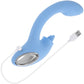 Playboy Pleasure Sapphire Sky Rechargeable Silicone Double-Tongued Rabbit Vibrator