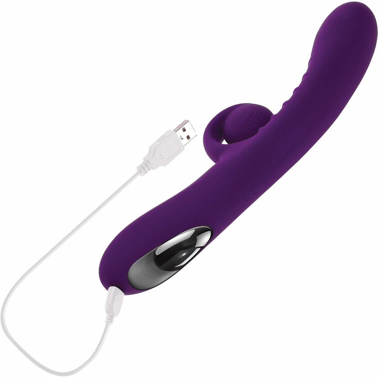 Playboy Pleasure Curlicue Rechargeable Silicone Extendable Spiral Dual Stimulation Vibrator