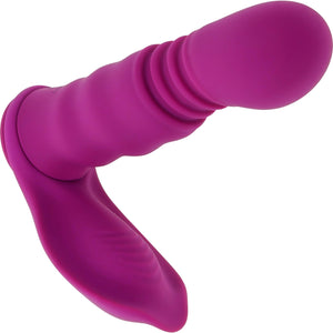 Playboy Pleasure Match Play Silicone Dual Stimulation Thrusting Vibrator With Removable Cock Ring