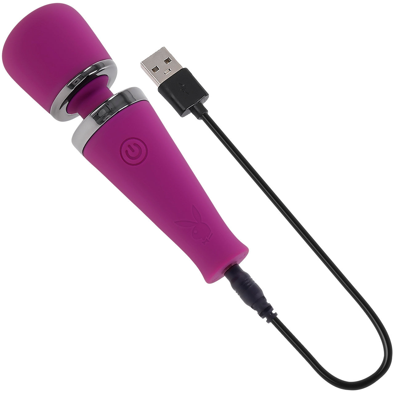 Playboy Pleasure Mic Drop Rechargeable Waterproof Silicone Mini Wand Vibrator