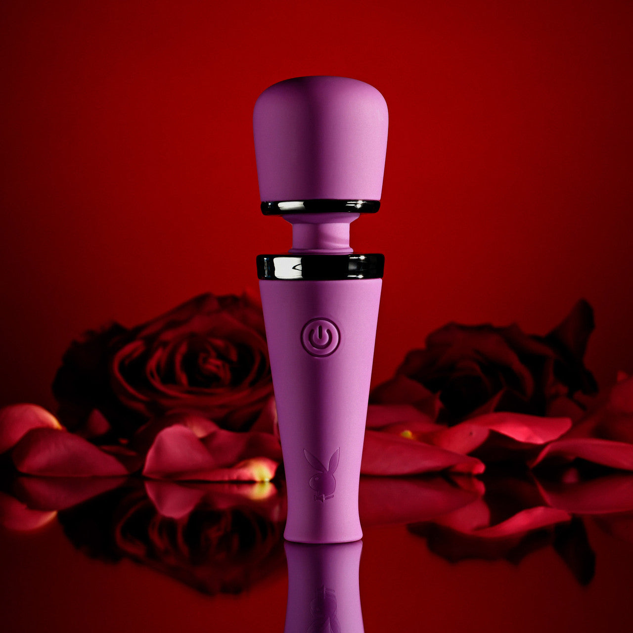 Playboy Pleasure Mic Drop Rechargeable Waterproof Silicone Mini Wand Vibrator