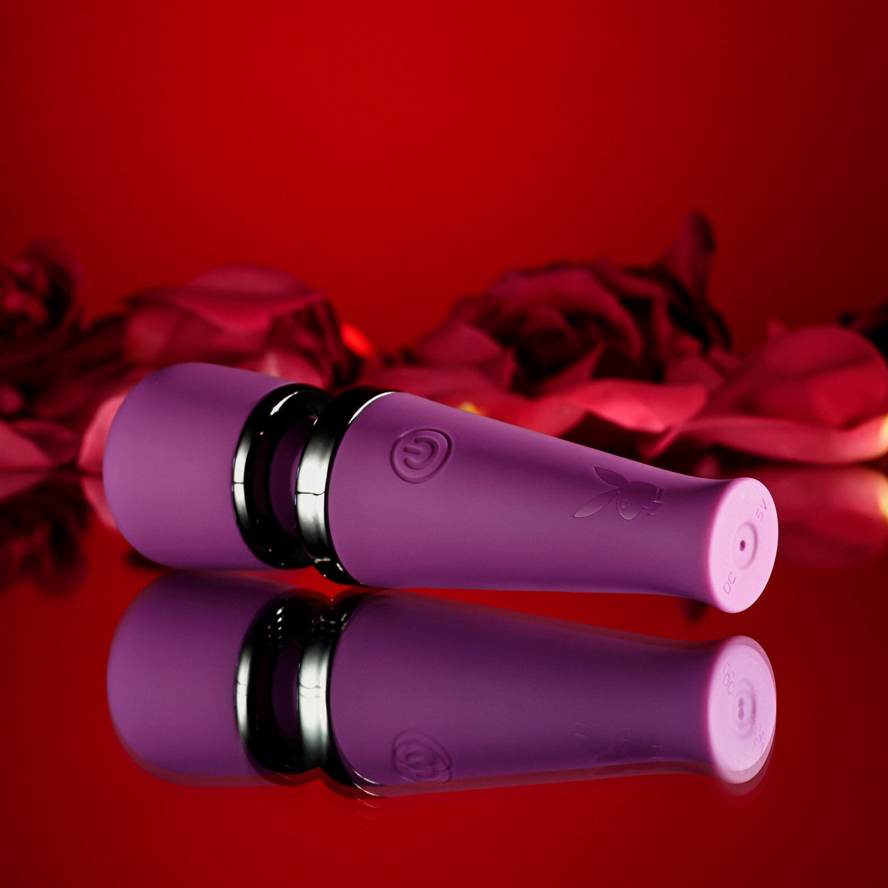 Playboy Pleasure Mic Drop Rechargeable Waterproof Silicone Mini Wand Vibrator