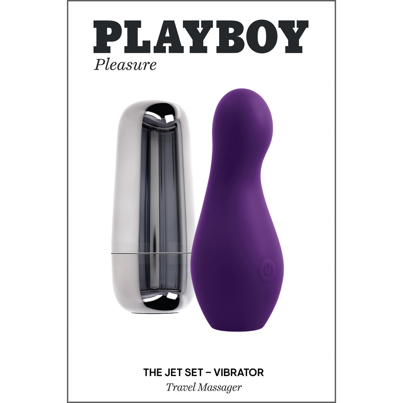 Playboy Pleasure The Jet Set Vibrator Rechargeable Waterproof Silicone Massager With Charging Case