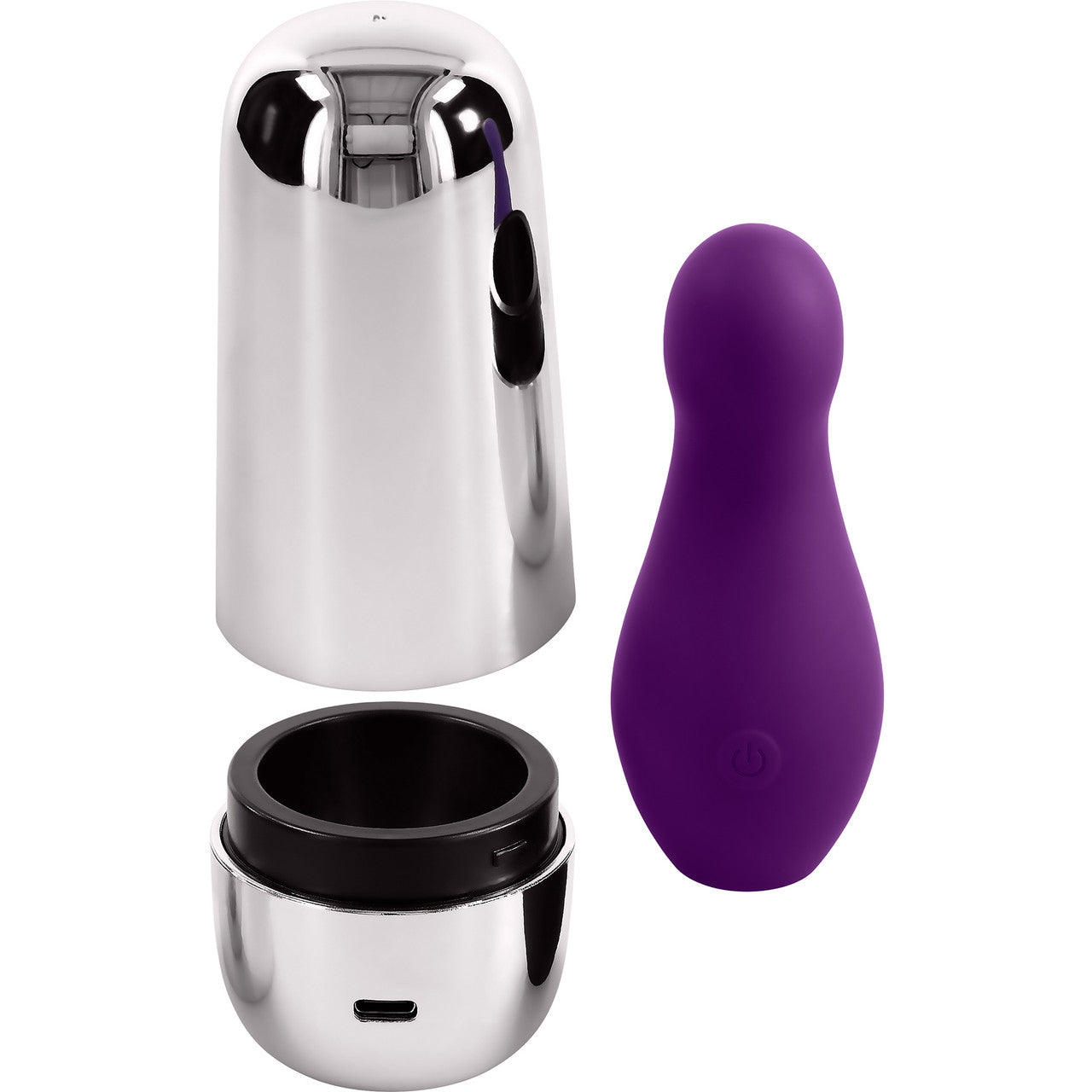 Playboy Pleasure The Jet Set Vibrator Rechargeable Waterproof Silicone Massager With Charging Case